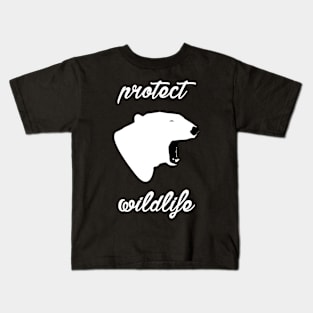 protect wildlife - polar bear Kids T-Shirt